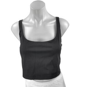 All Access Black Sleeveless Cami Activewear Yoga Sports Bra Crop Tank Top Size L